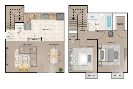 2X1 Townhouse 60SA 13-2248 floor plan